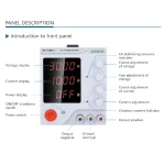 ⁦وحدة تغذية متغيرة - eTM-3010F DC power supply⁩ - الصورة ⁦6⁩