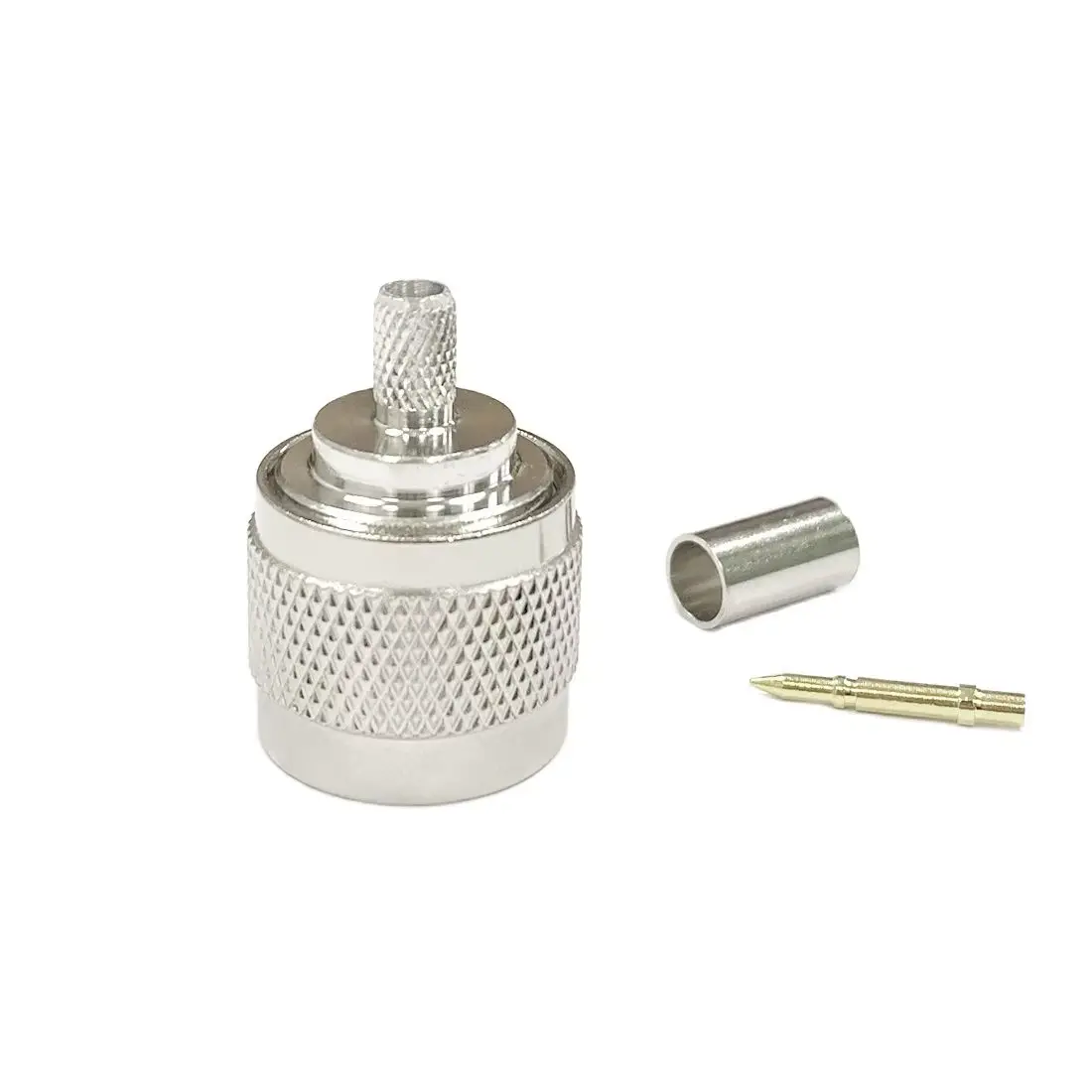 1pc-RF-Adapter-N-Type-Connector-Male-Plug-Crimp-For-RG58-LMR195-Cable-Straight-Wholesal-4.webp جكة ذكر - N-Type Connector N-J-4 Straight Crimp Male - الصورة 1
