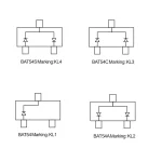 ⁦ديود - Schottky barrier BAT54⁩ - الصورة ⁦4⁩