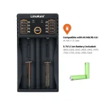 ⁦شاحن بطاريات ثنائي – LiitoKala Lii-202 LED⁩ - الصورة ⁦5⁩