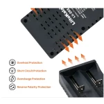 ⁦شاحن بطاريات ثنائي – LiitoKala Lii-202 LED⁩ - الصورة ⁦2⁩