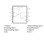 ⁦مضخم عمليات مزدوج - JRC4558⁩ - الصورة ⁦2⁩