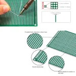 ⁦لوحة فيبر مثقب 9×15 cm لون خضراء - PCB Prototype Board⁩ - الصورة ⁦3⁩