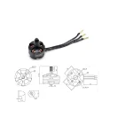 ⁦محرك برشليس - Brushless Motor MT2204 2300KV CW⁩ - الصورة ⁦8⁩