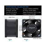 ⁦مروحة تبريد -  Cooling Fan 12V DC ( PWM )⁩ - الصورة ⁦7⁩