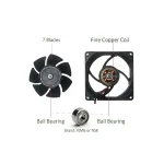 ⁦مروحة تبريد - Cooling Fan DC 12V⁩ - الصورة ⁦2⁩