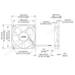 ⁦مروحة تبريد - Cooling Fan 12V DC⁩ - الصورة ⁦3⁩