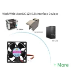 ⁦مروحة تبريد - Cooling Fan DC 12V⁩ - الصورة ⁦4⁩