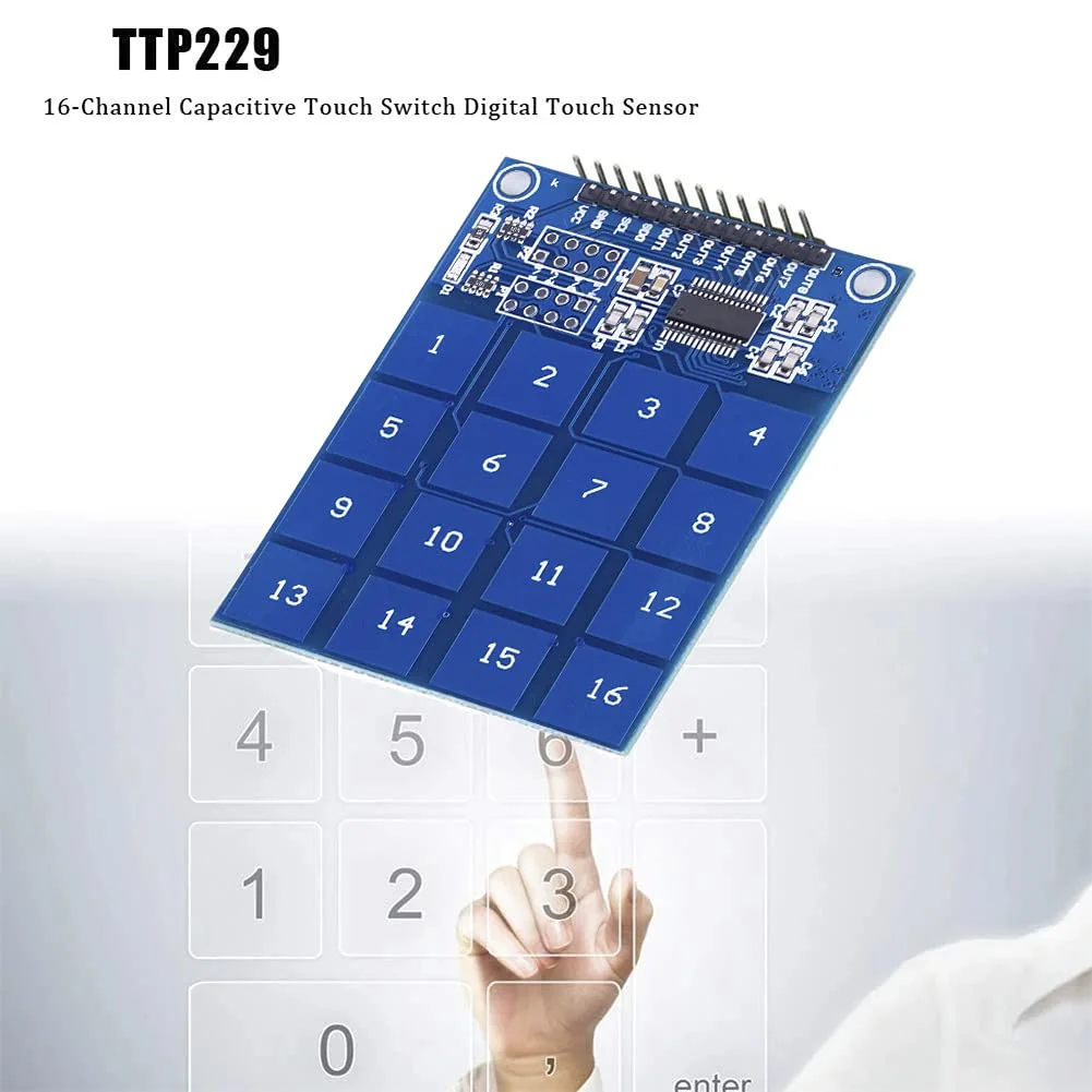 61vMQEt2CTS._SL1001_.webp لوحة مفاتيح لمسية رقمية - TTP229 (4x4) - الصورة 1