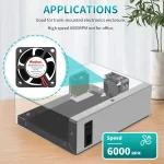 ⁦مروحة تبريد - Cooling Fan 12V DC⁩ - الصورة ⁦2⁩