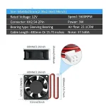 ⁦مروحة تبريد - Cooling fan 12V DC⁩ - الصورة ⁦3⁩