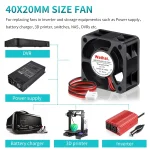 ⁦مروحة تبريد - Cooling Fan 12V DC⁩ - الصورة ⁦6⁩