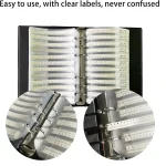 ⁦مجموعة مكثفات 1206 SMD – كتاب عينات (0.5pF-1uF)⁩ - الصورة ⁦2⁩