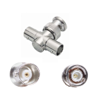 ⁦جكة BNC Plug To 2x Sockets Tee Adaptor - 50 Ohm - RF⁩ - الصورة ⁦3⁩