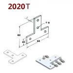 L-type T-type cross connection 2020T