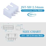 موصل أنثى – XH 2.54mm 3Pin