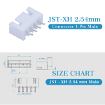 موصل أنثى – XH 2.54mm 4Pin