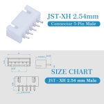 موصل أنثى – XH 2.54mm 5Pin