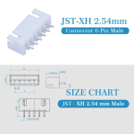 موصل أنثى – XH 2.54mm 6Pin