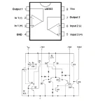 ⁦مضخم عمليات مكامل مقارن - LM393⁩ - الصورة ⁦2⁩