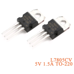 ⁦منظم جهد L7805 TO-220 - 5V⁩ - الصورة ⁦2⁩