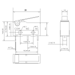 ⁦مفتاح نهاية شوط ميكرو - Limit Switch KW11-3Z⁩ - الصورة ⁦4⁩