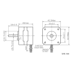 ⁦Nema 17 stepper motor JK42x40 0.42n/m⁩ - الصورة ⁦2⁩