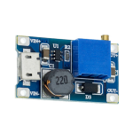 دائرة رفع جهد مع جكة مايكرو - MT3608 Step-Up Converter