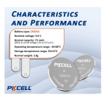 ⁦Pkcell CR2016 Lithium Battery Coin Cell 3V⁩ - الصورة ⁦3⁩