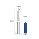 0.1-V Shape 20ْ Router Bit