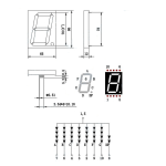 ⁦3inch 7 segment - Red  سفن سيغمنت احادي كبير⁩ - الصورة ⁦2⁩