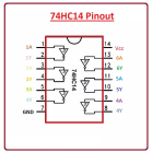 ⁦74hc14 Hex Schmitt−Trigger Inverter⁩ - الصورة ⁦2⁩