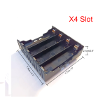 ⁦حاضنة بطارية 3.7 رباعية 4-Battery Holder for 18650 case⁩ - الصورة ⁦2⁩