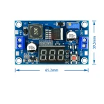 ⁦محول رفع للجهد مع شاشة رقمية  - XL6009 DC-DC Adjustable Boost Module⁩ - الصورة ⁦2⁩