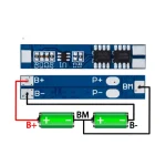 ⁦دارة شحن وحماية بطارية ليثيوم 7.4V 2S⁩ - الصورة ⁦2⁩