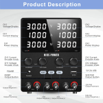⁦وحدة تغذية متغيرة – NICE SPS3010-2KD | 30V / 10A⁩ - الصورة ⁦2⁩