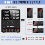 ⁦وحدة تغذية متغيرة – NICE SPS3010-2KD | 30V / 10A⁩ - الصورة ⁦5⁩