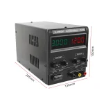 ⁦وحدة تغذية متغيرة - BLAUBCHT PS-1203 | 120V / 3A⁩ - الصورة ⁦2⁩