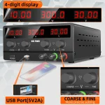⁦وحدة تغذية متغيرة - NICE SPSH3010 | 30V / 10A⁩ - الصورة ⁦3⁩