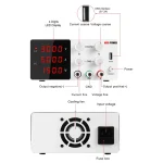 ⁦وحدة تغذية متغيرة - NICE SPS-W305 | 30V / 5A⁩ - الصورة ⁦5⁩