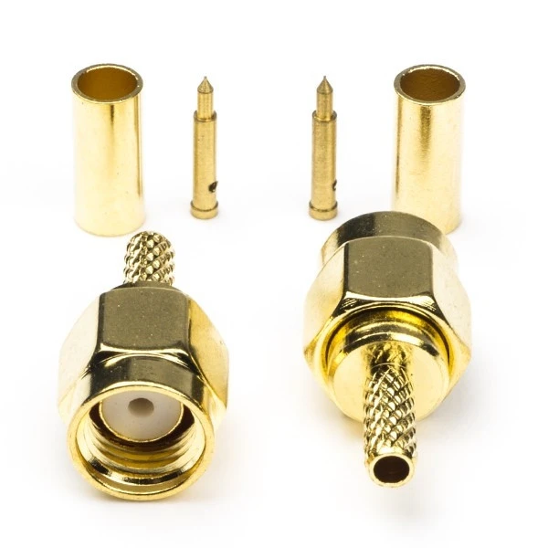 Nedis_SMA_connector_Mannelijk_Verguld_2_stuks_CSGB02900GD_CSGP02900GD_N060302202_m1_big موصل - SMA100 l RG174 RG316 - الصورة 1