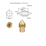 ⁦فوهة نحاسية للطابعة ثلاثية الأبعاد - (0.8mm) Nozzle for 3D Printer⁩ - الصورة ⁦2⁩