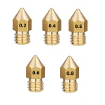 فوهات نحاسية للطابعة ثلاثية الأبعاد – Nozzle for 3D Printer