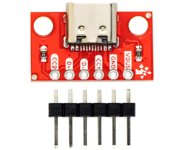 2025-07-24 16 24 52 منفذ USB Type-C أنثى - USB Type-C Female Breakout Board - الصورة 1