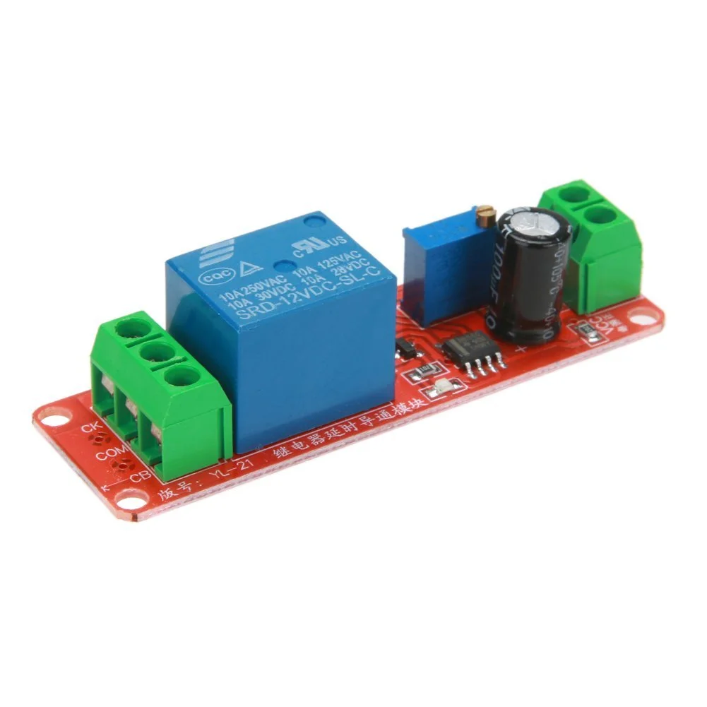 51U0Kcjd3+L._SL1001_ وحدة تأخير زمني قابلة للتعديل - ARCELI NE555 Delay Relay Module 12V - الصورة 1