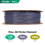 ⁦خيط طباعة ثلاثية الأبعاد - eSUN PLA+ Filament GRAY⁩ - الصورة ⁦2⁩