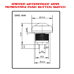 ⁦زر ضغط لحظي - Momentary Push Button Switch⁩ - الصورة ⁦2⁩