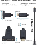 ⁦كابل تمديد بطول 30 سم - USB Type-C ⁩ - الصورة ⁦3⁩