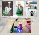 ⁦دارة ملف تسلا صغيرة - DIY Mini Tesla Coil Kit 15W⁩ - الصورة ⁦2⁩