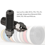 ⁦فوهة نحاسية للطابعة ثلاثية الأبعاد - (0.8mm)Nozzle K1, K1 Max Black⁩ - الصورة ⁦5⁩